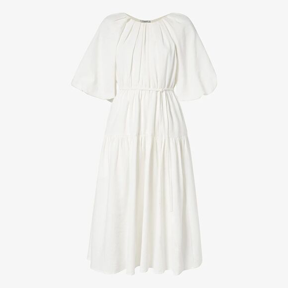 M.M.LaFleur Medina Dress in Cream Size XS/S Boho Bridal Wear to Work Flowy - Picture 3 of 6